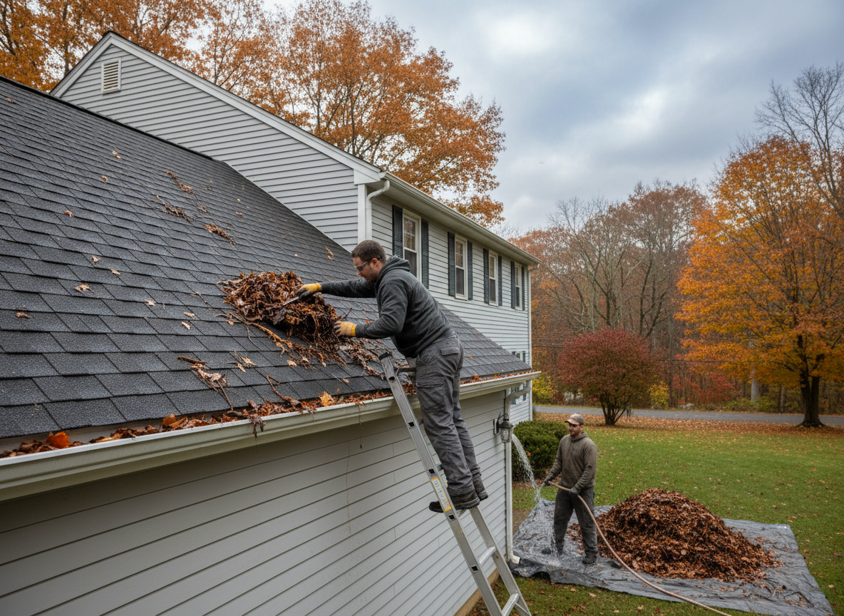 Clearing Gutters and Downspouts Before Fall Rains Arrive