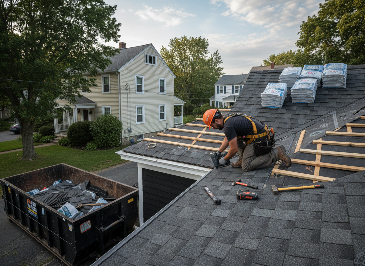 roof covering in Acton